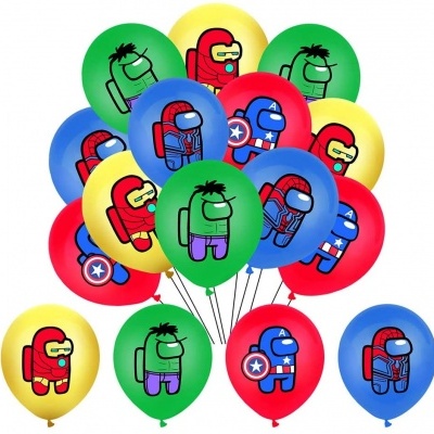 Kit aniversário Among Us Avengers