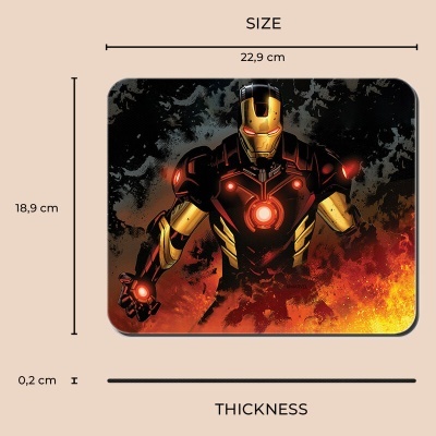 Tapete rato Iron Man Marvel