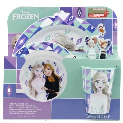 Conjunto de Refeição 5 peças Frozen Disney