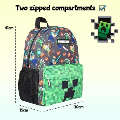Mochila escolar Minecraft 41 cm