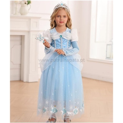 Disfarce Princesa Cinderela com acessórios