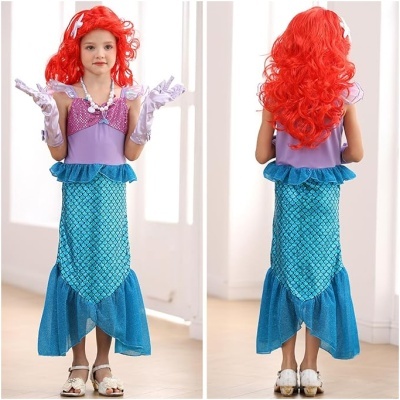 Fato Sereia com acessórios