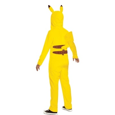 Fato de Pokémon Pikachu com capuz para criança