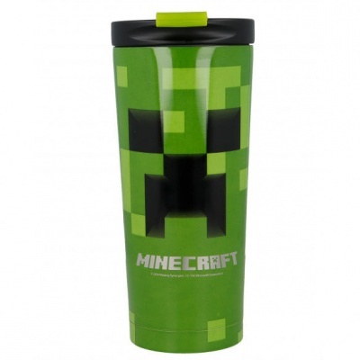 Copo termo aço inox Minecraft 425ml