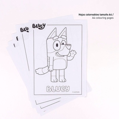 Set papelaria de pintar Bluey