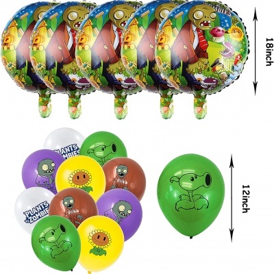 Balões de aniversário Plants vs Zombies
