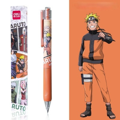 Espaçonete decorada com personagens e embalagem do anime Naruto