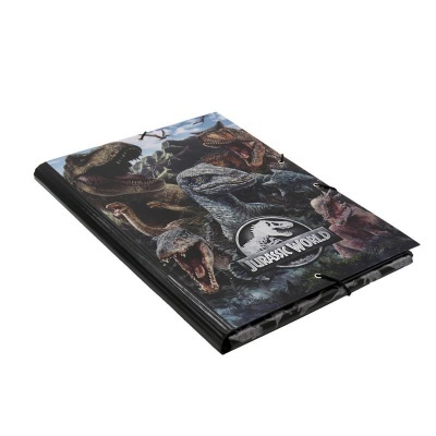 Capa / Pasta de elásticos A4 Jurassic World