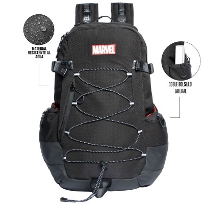 Mochila Escolar Marvel adaptable 48cm