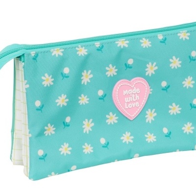 Peppa Pig- "Pretty Flowers" Porta-Lápis Triplo