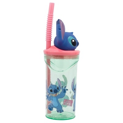 Copo de Plástico Figura Stitch 3D de 360 ml