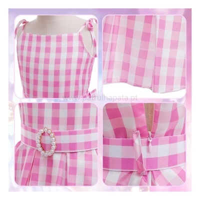 Vestido Barbie o Filme com acessórios