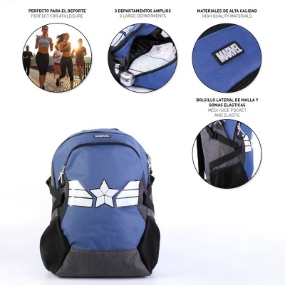 Mochila Escolar / Mochila Viagem Marvel 48cm