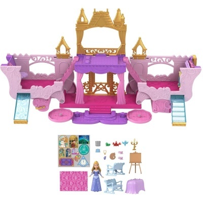 Carruagem de casa de bonecas da princesa Disney