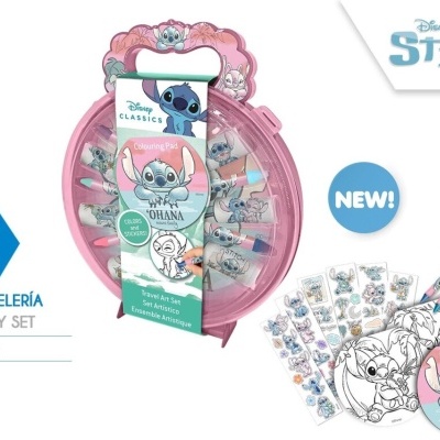 Set de pintura de viagem Stitch Disney
