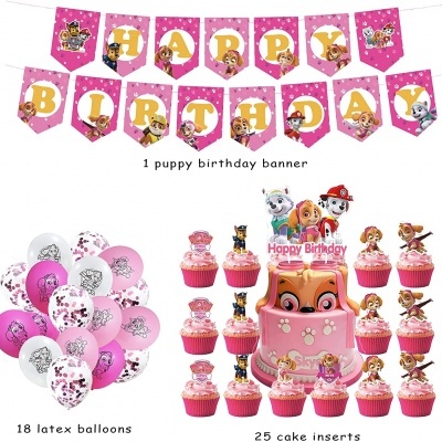 Kit aniversário Patrulha Pata Skye