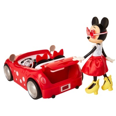 Boneca Minnie + conjunto carro Disney