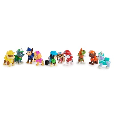 Blister 10 figuras Patrulha Pata Paw Patrol
