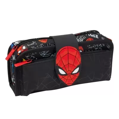 Conjunto Escolar Spiderman - Mochila + lancheira + garrafa + porta-lápis