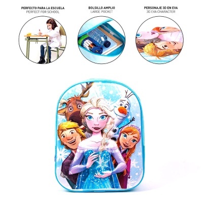 Mochila 3D Pré-Escolar Frozen Disney 31cm