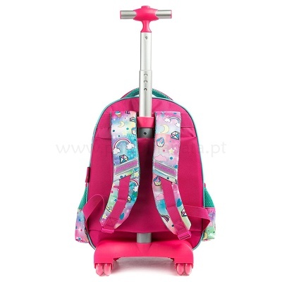 Pack Trolley Escolar Unicórnio Rainbow