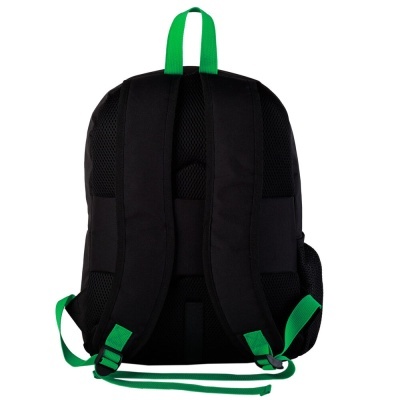 Mochila Escolar portátil Creeper Minecraft 41cm adaptável