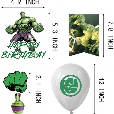 Kit aniversário Hulk Avengers