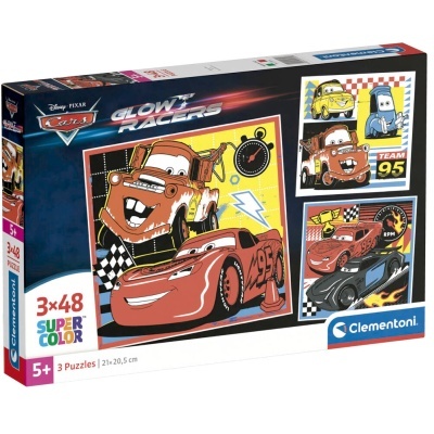Puzzle Cars Disney 3x48pcs