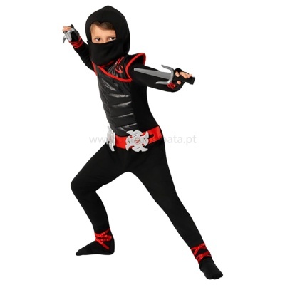 Fato de ninja com acessórios
