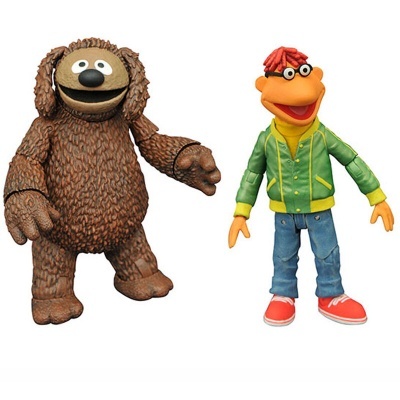 Blister 2 figuras Action Rowlf y Scooter Best Of Serie 1 Muppets 13cm