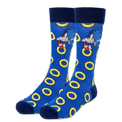 Conjunto 3 pares de meias Sonic the Hedgehog adulto