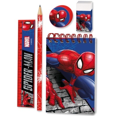 Set papelaria Spiderman Marvel 5pcs
