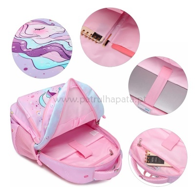Pack Escolar Unicórnio Candy Pink