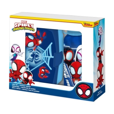 Cantil alumínio + sanduicheira Spidey the Amazing Friends Marvel 500ml