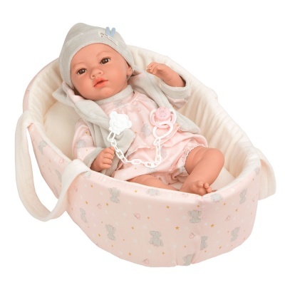 Elegance 40 Cm Aria Bege Com Alcofa E Som Choro