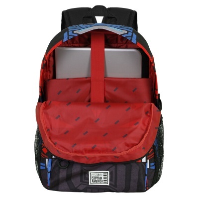 Mochila Escolar Tekk Costume Capitan America Marvel 44cm