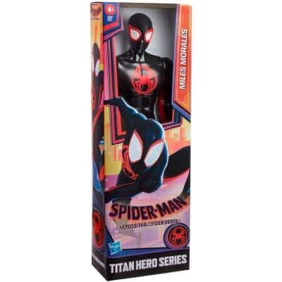 Boneco Spider-Man Miles Morales em caixa colorida