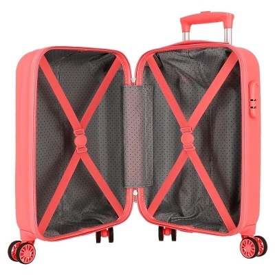 Mala de viagem trolley ABS Cuddle Me Coral Stitch Disney 50cm