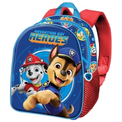 Mochila 3D Pré-Escolar Patrulha Pata Paw Patrol 31cm