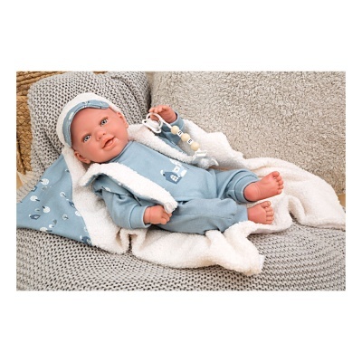 ARIAS REBORN 45 CM BRUNO COM MANTA