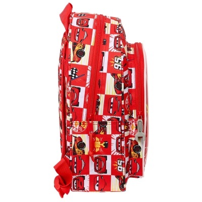 Mochila Pré-Escolar Lets Race Cars Disney Pixar 33cm adaptable