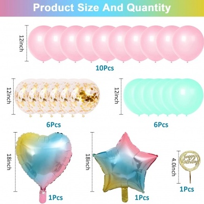 Balões de aniversário Sereia