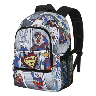 Mochila Escolar Superman Looney Tunes 100th Anniversary 44cm