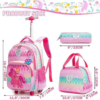 Conjunto Escolar Trolley Unicorn Popit