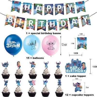 Kit aniversário Stitch Disney