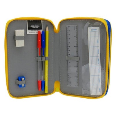 Estojo com material Pokemon triplo