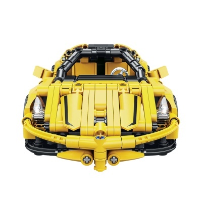 GIROS ENCAIXES 8+ TECHNIC RACING CAR PULLBACK AMARELO