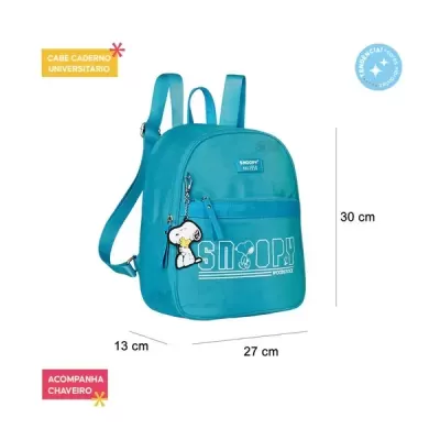 Mochila Casual Snoopy Azul