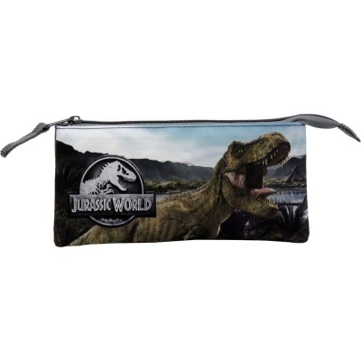 Porta-lápis Jurassic World triplo