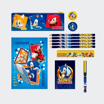 Blister papelaria Sonic The Hedgehog